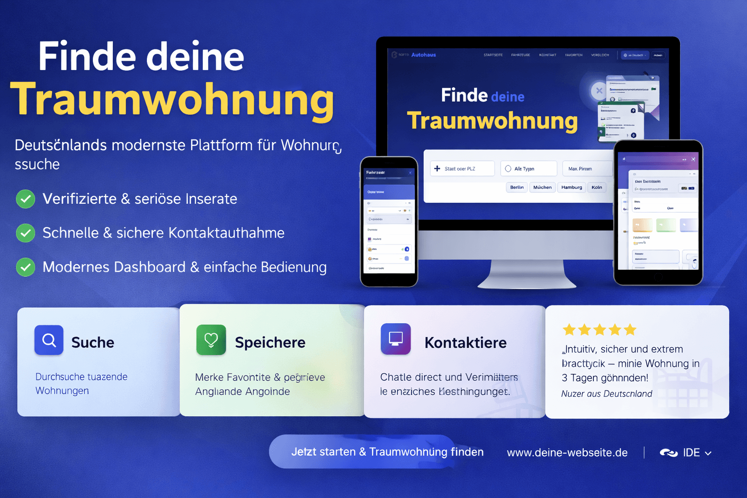 ImmobilienSuche – Moderne Immobilien-Plattform für Vermietung & Wohnungssuche